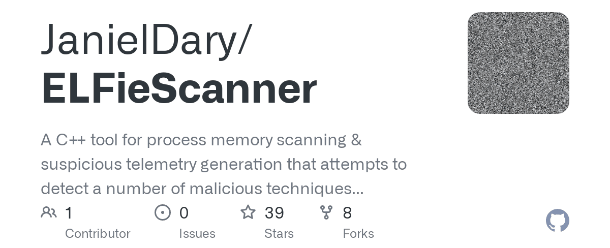 ELFie Scanner (Répertoire GitHub)