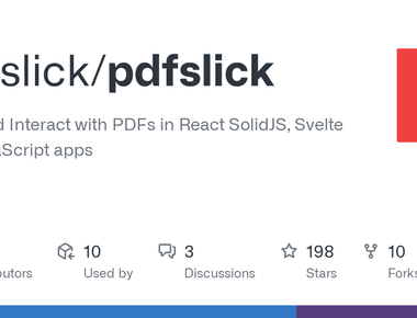 PDFSlick - bibliothèque pour visualiser des documents PDF