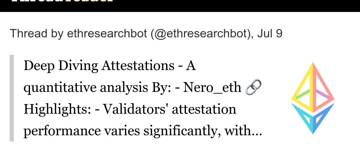 Analyse des Attestations Ethereum