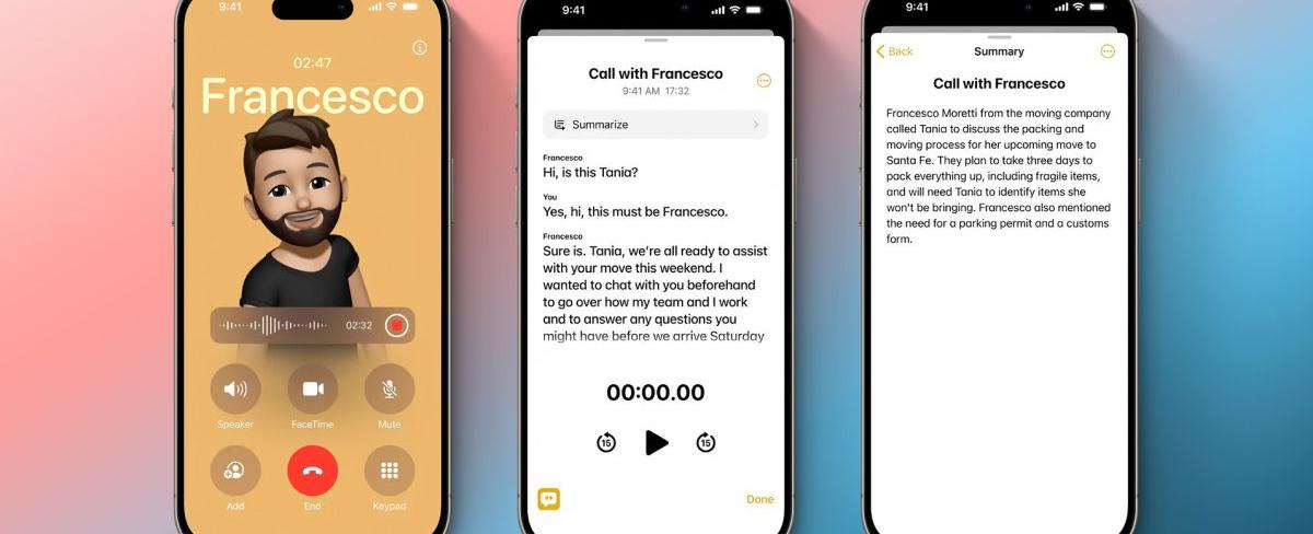 iOS 18 - Enregistrez vos appels téléphoniques