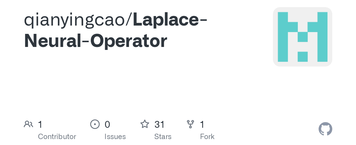 Opérateur neural de Laplace (Dépôt GitHub)